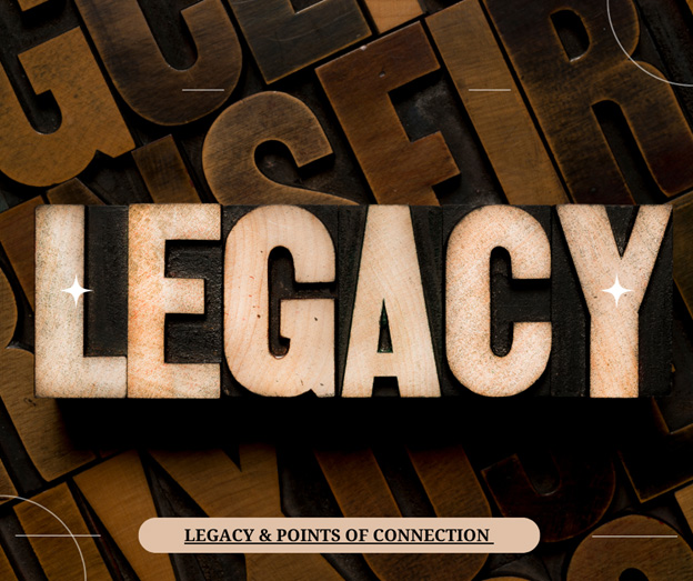 Word "legacy" in brown wooden color