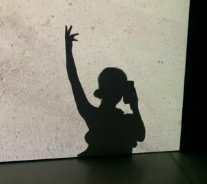 A woman's shadow